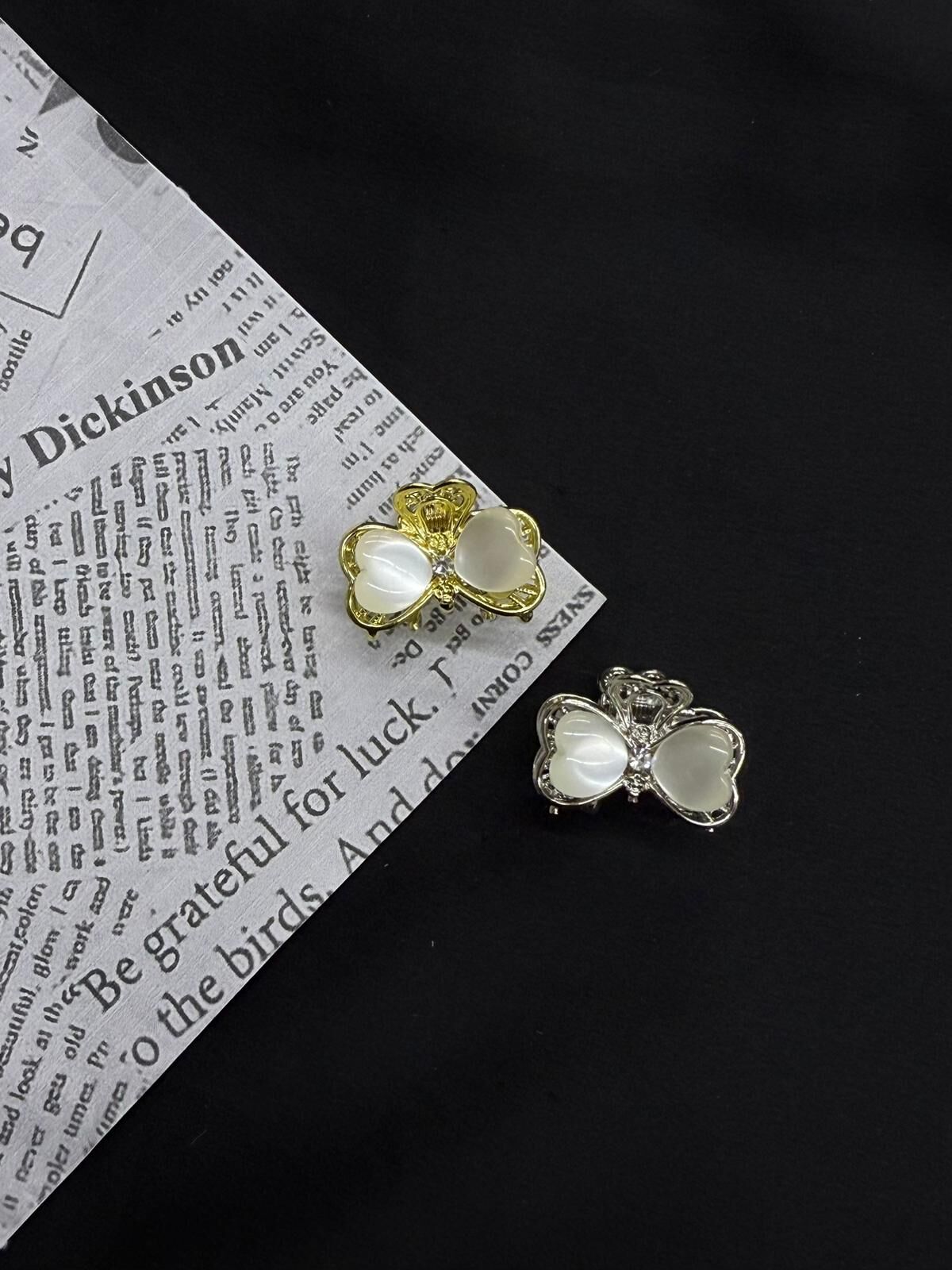 Taşlı Mini Mandal  Toka 12 Adet