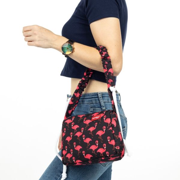 Flamingo Desen Muyoso Baget Çanta