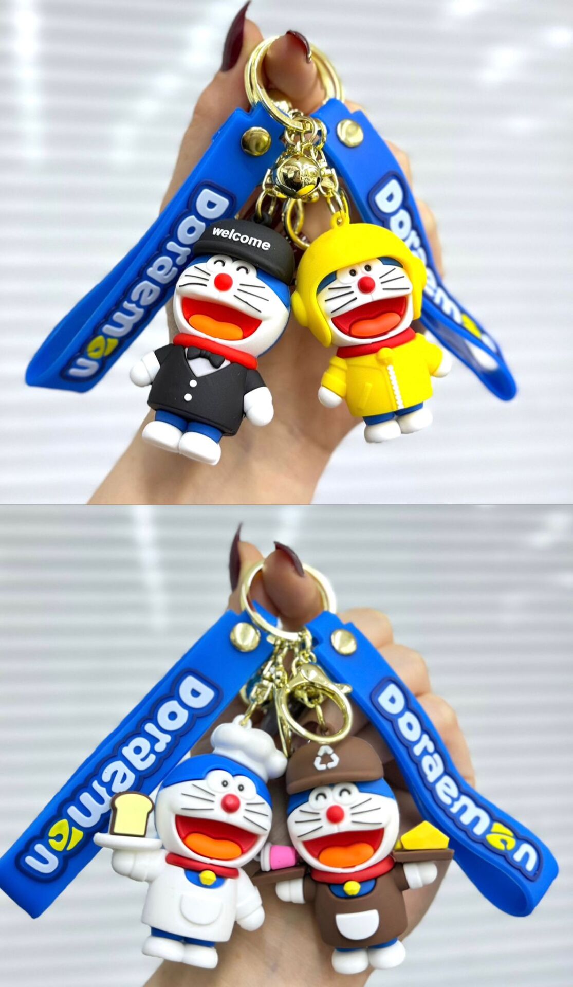 Sevimli Karakterler Silikon Anahtarlık 12 Adet