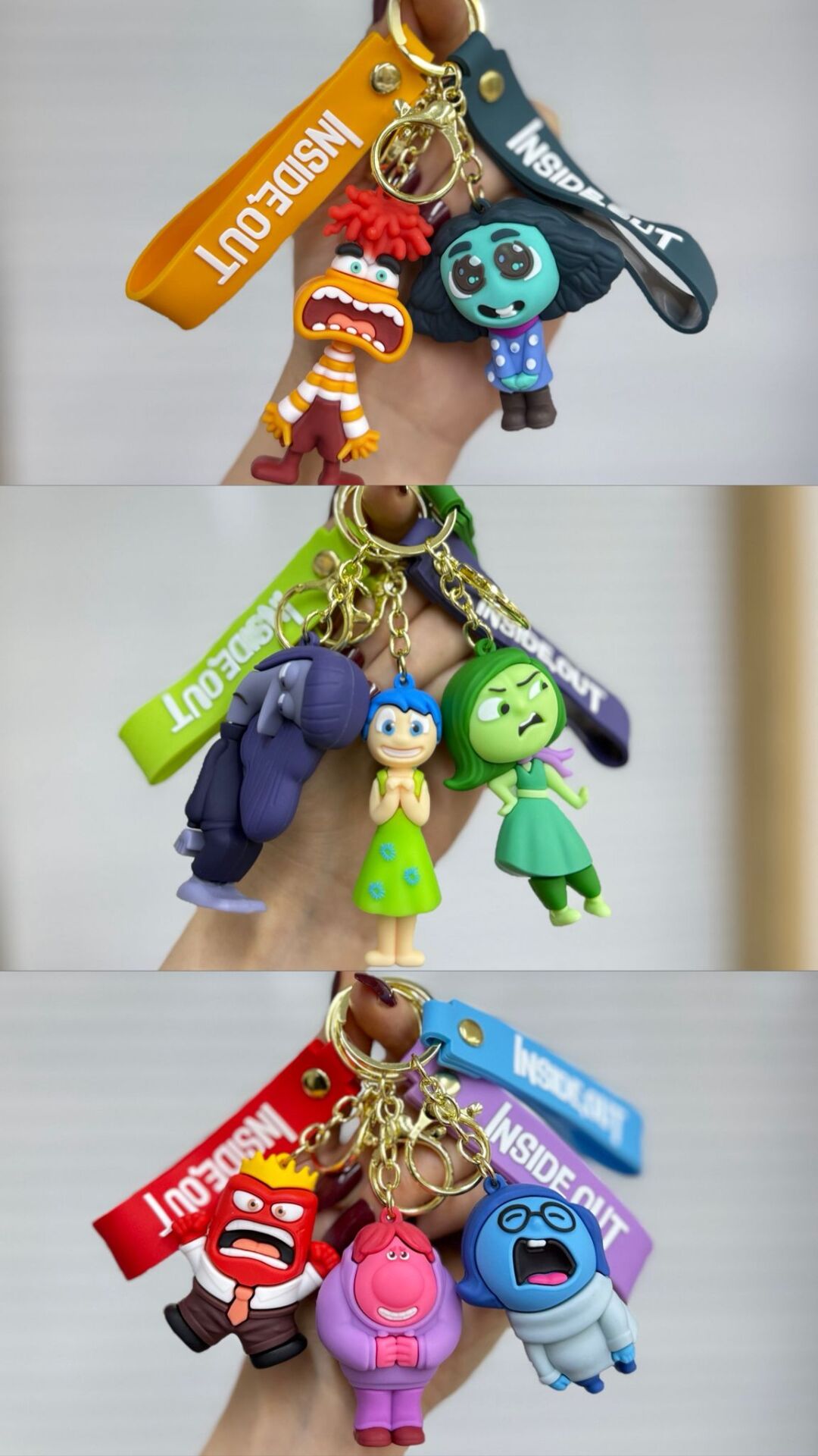 Sevimli Karakterler Silikon Anahtarlık 12 Adet