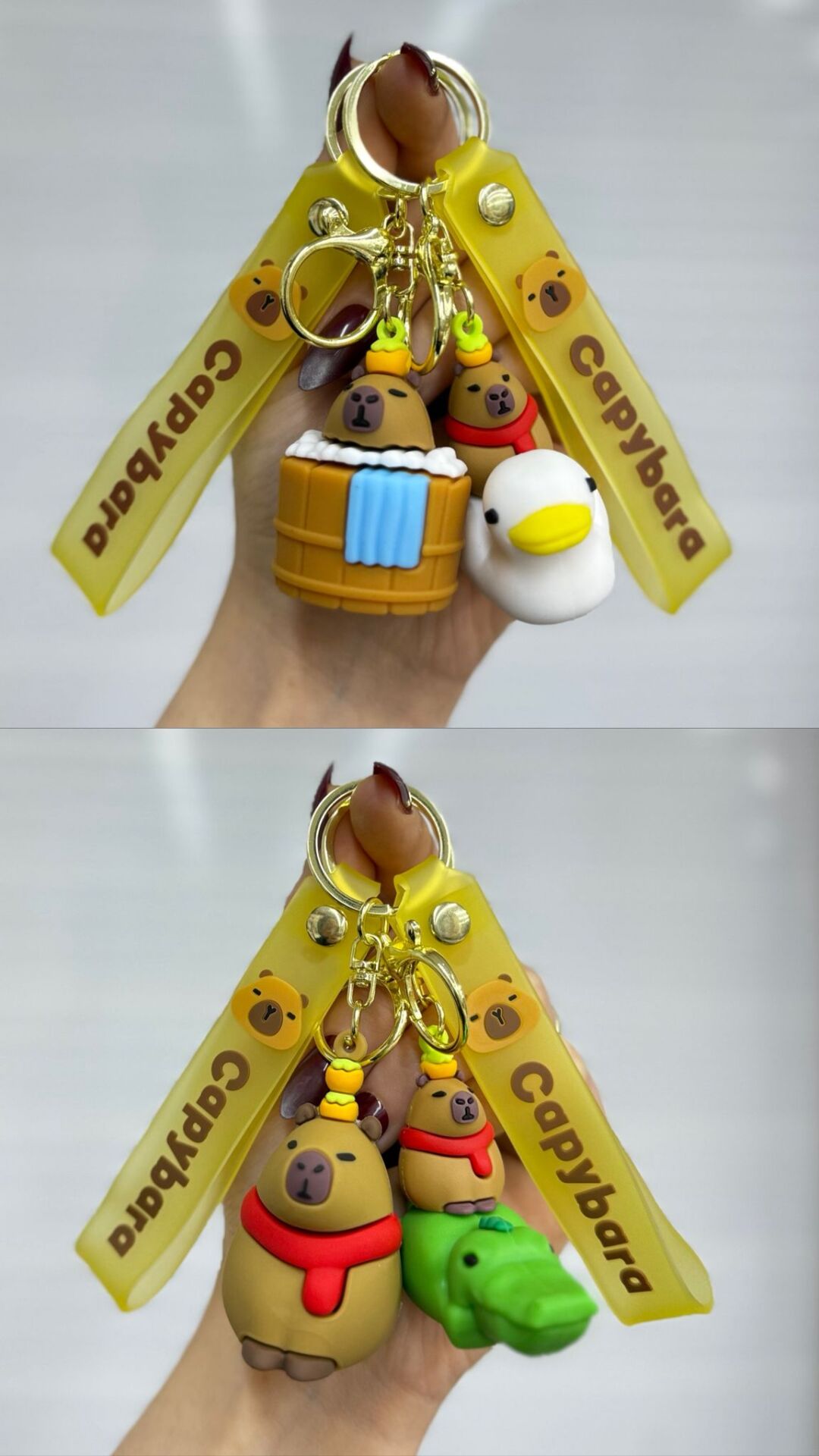 Sevimli Karakterler Silikon Anahtarlık 12 Adet