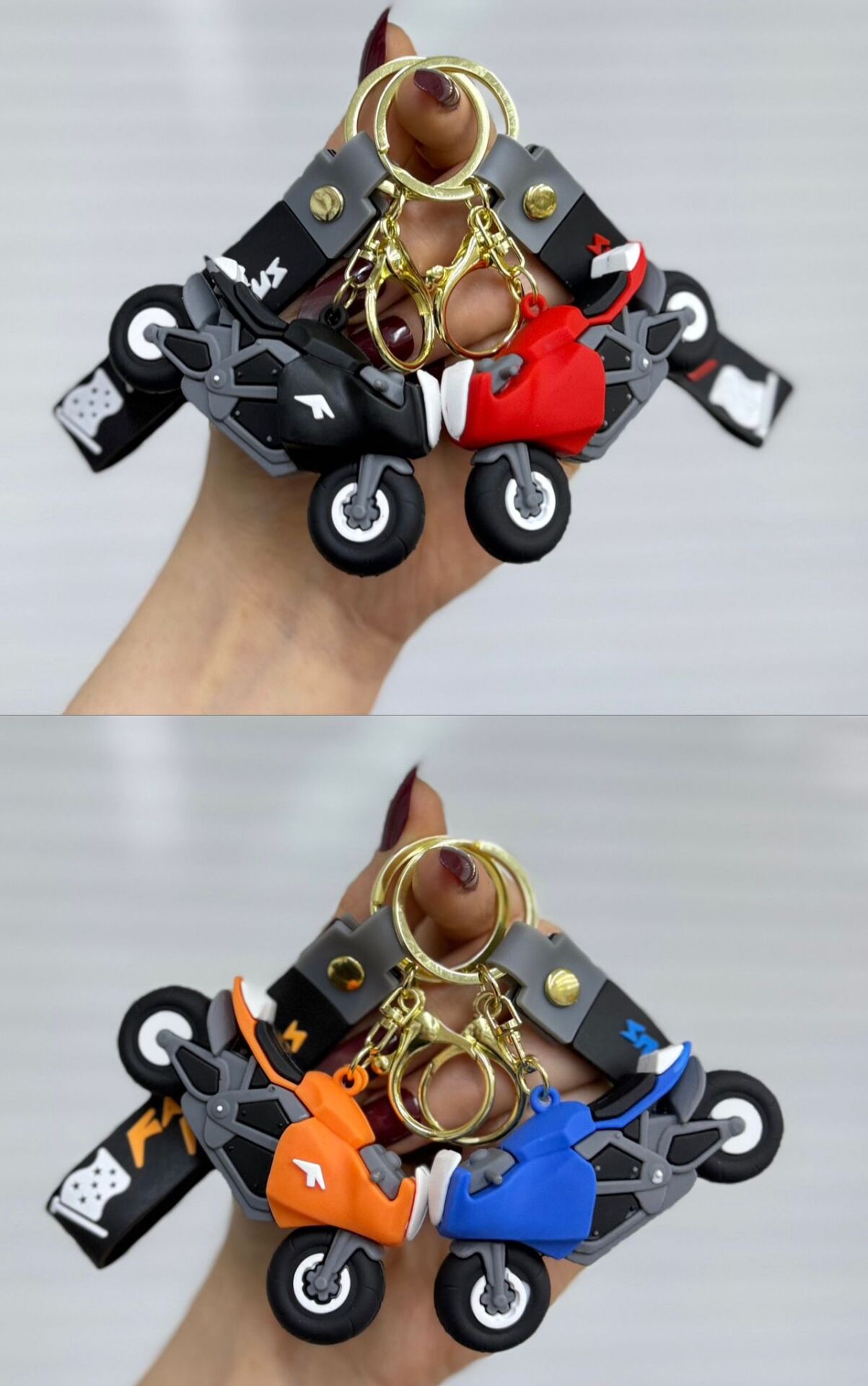 Sevimli Karakterler Silikon Anahtarlık 12 Adet