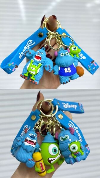 Sevimli Karakterler Silikon Anahtarlık 12 Adet