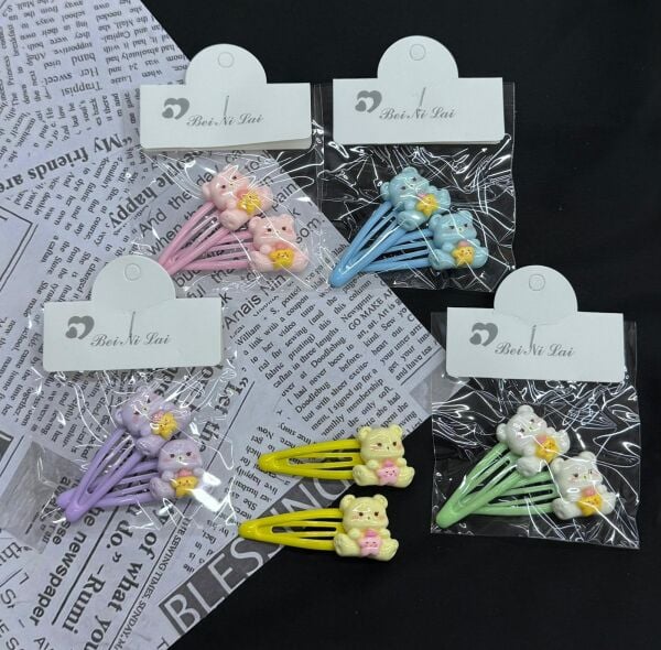 2'li Sevimli Çıt Çıt Toka 10 Adet