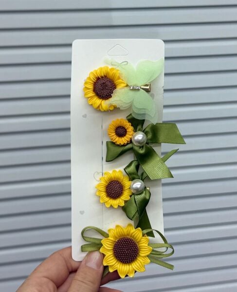 4'lü Pinterest Çiçek Klips Toka