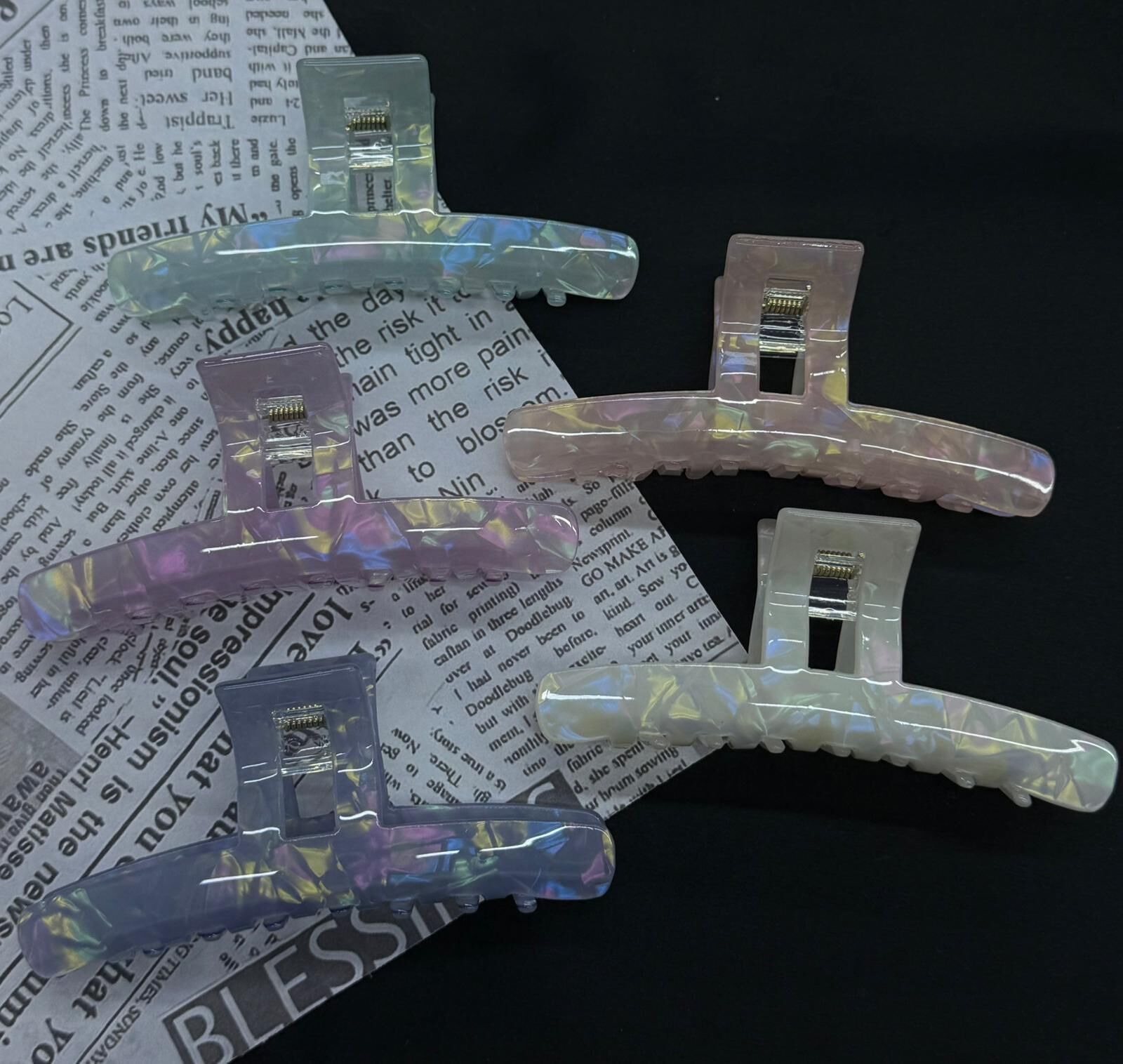 Renkli Desenli Kemik Mandal Toka 12 Adet