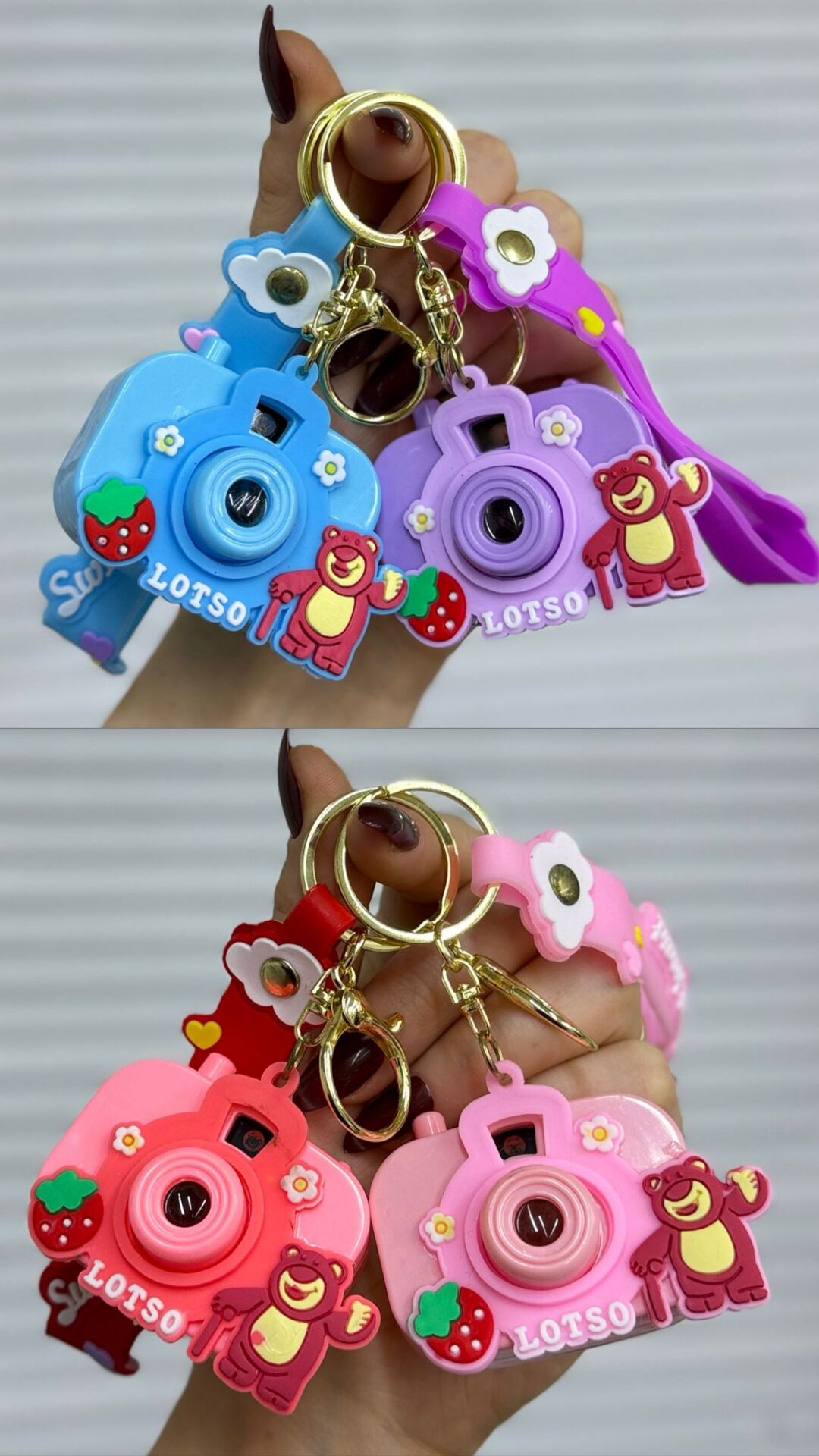 Fotoğraf Makinesi Oyuncak Anahtarlık 12 Adet