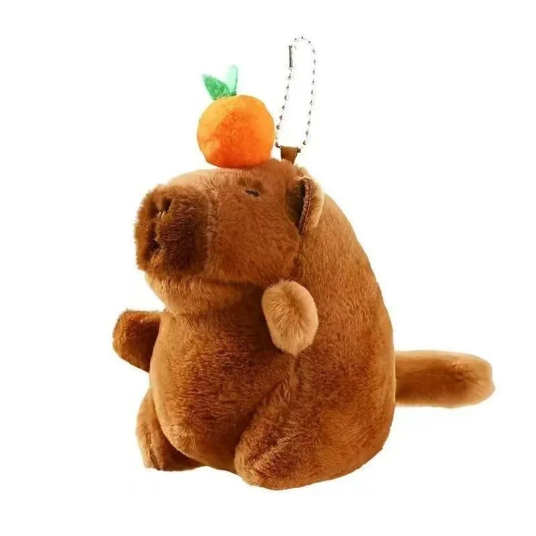 Capybara Kuyruğu Sallanan Sevimli Peluş Oyuncak Anahtarlık – Sallanan Kuyruklu Yumuşak Oyuncak Figür 1