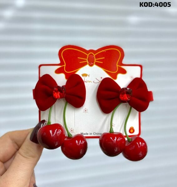 2'li Kirazlı Klips Toka