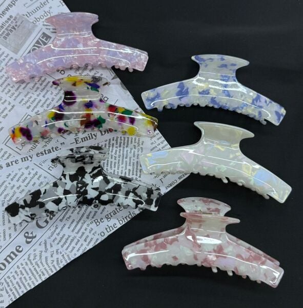 Renkli Desenli Kemik Mandal Toka 12 Adet