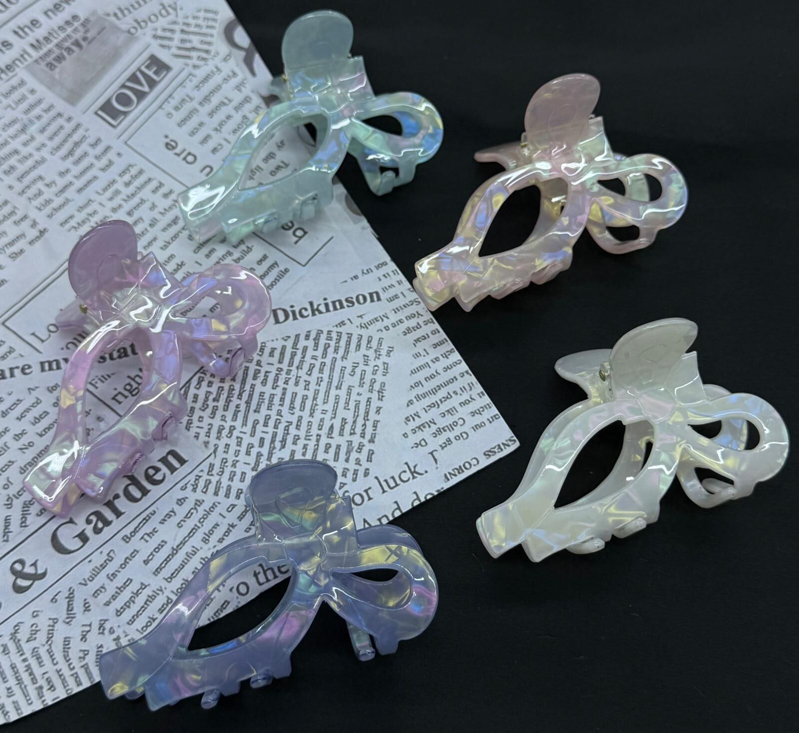 Renkli Desenli Kemik Mandal Toka 12 Adet