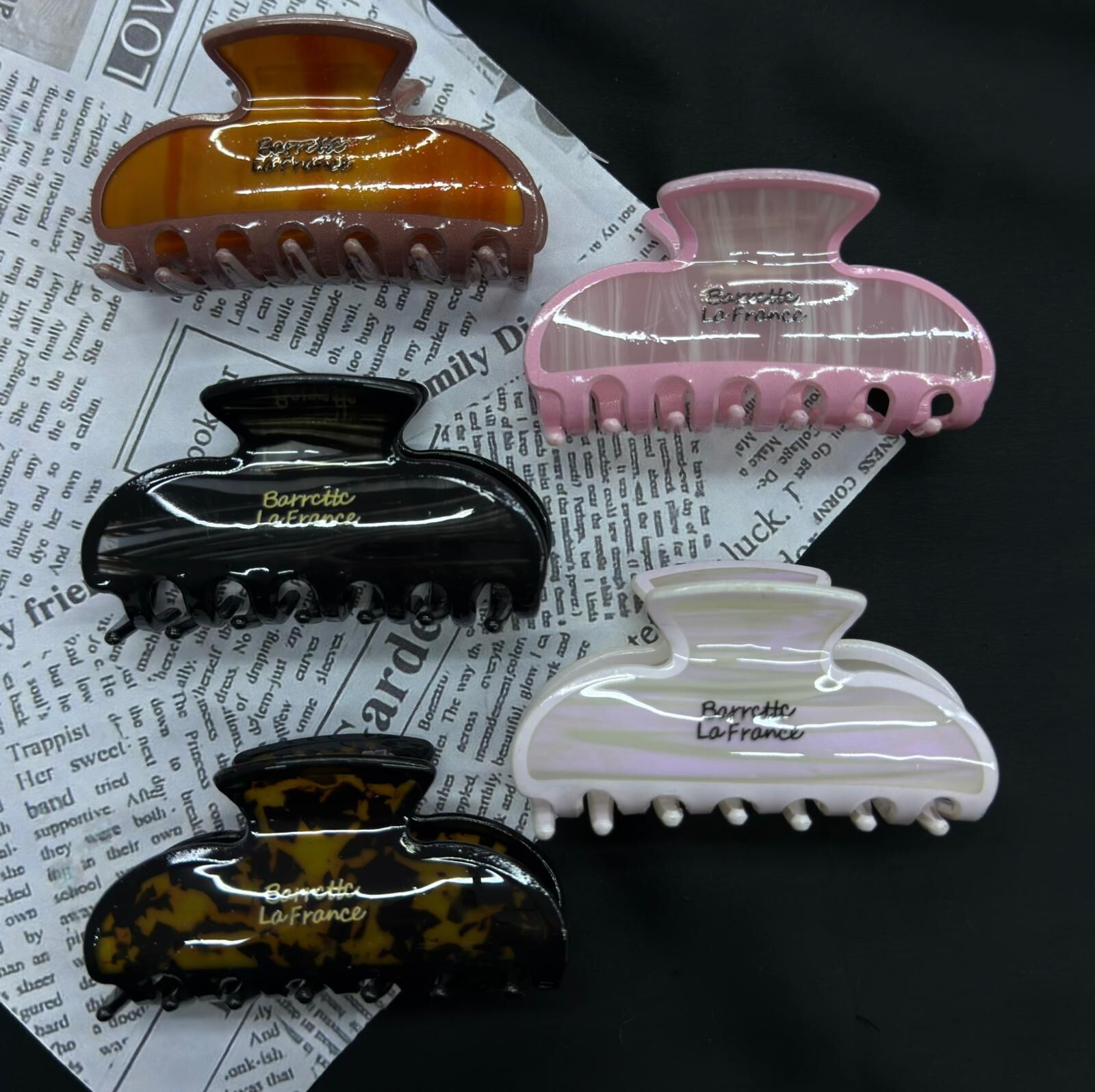 Renkli Desenli Kemik Mandal Toka 12 Adet