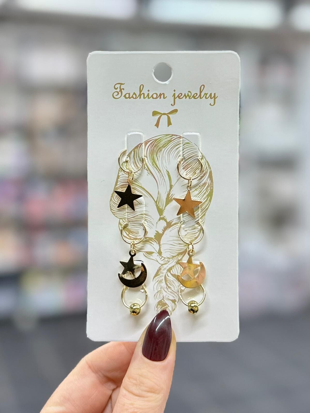 6'li Saç Küpesi Toka 12 Adet