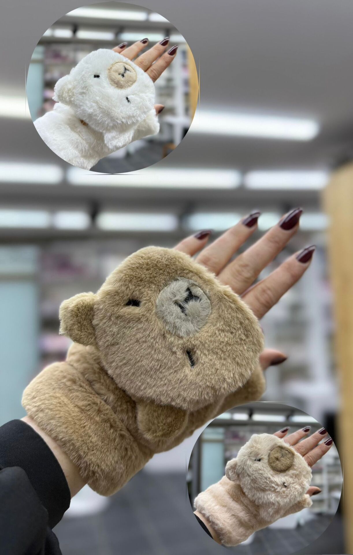 Capybara Sevimli Pelüş Eldiven  12 Adet