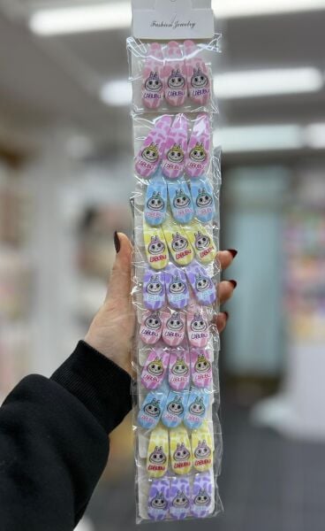 3'lü Sevimli Karakter Klips Toka 10 Adet