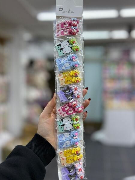 2'li Sevimli Karakter Çıt Toka 10 Adet