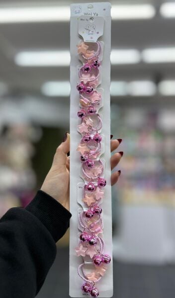 2'li Sevimli Karakterli Lastik Toka 10 Adet