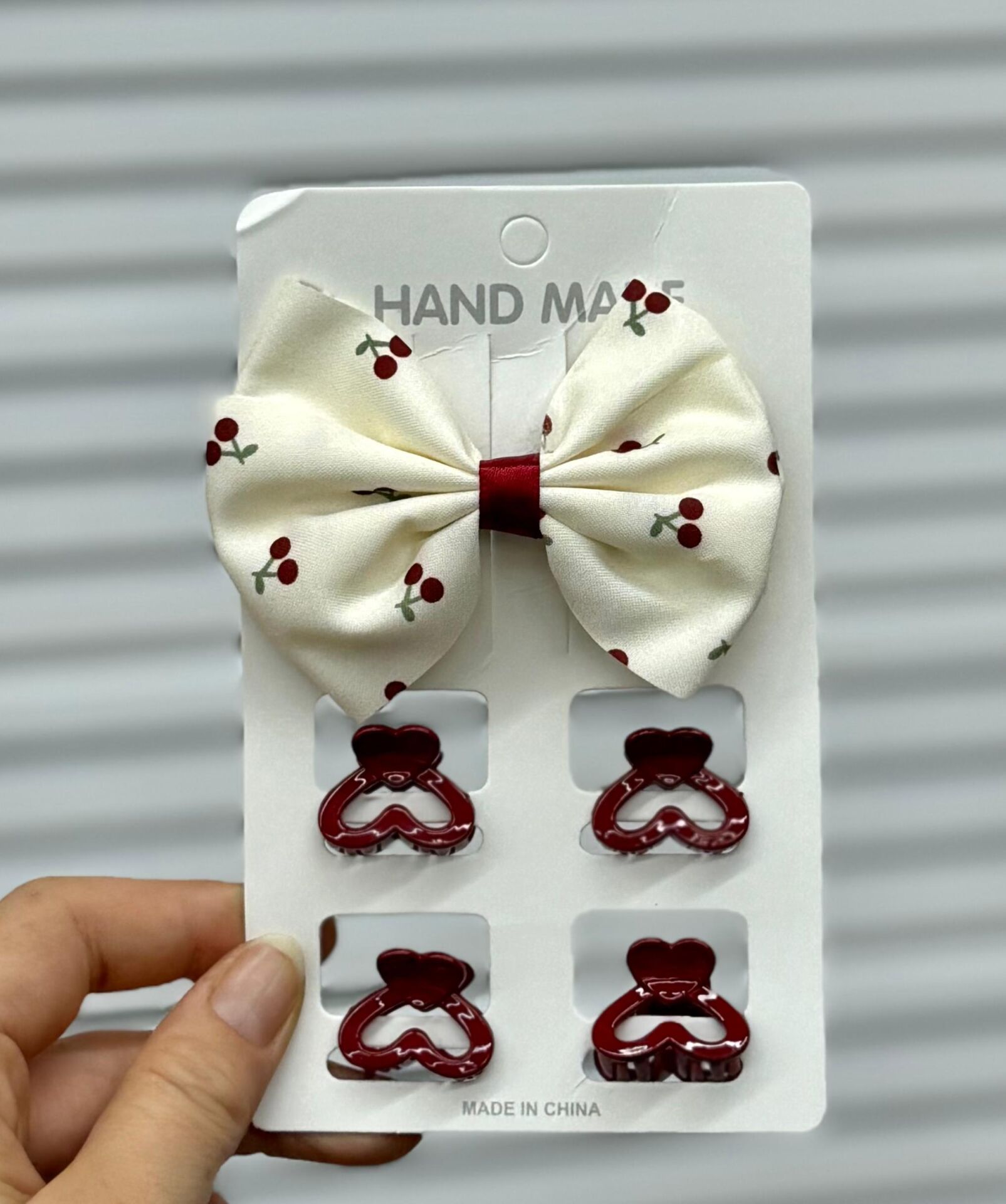 Fiyonk Toka + Mini Mandal Toka Seti – Kadın & Çocuk Saç Tokası