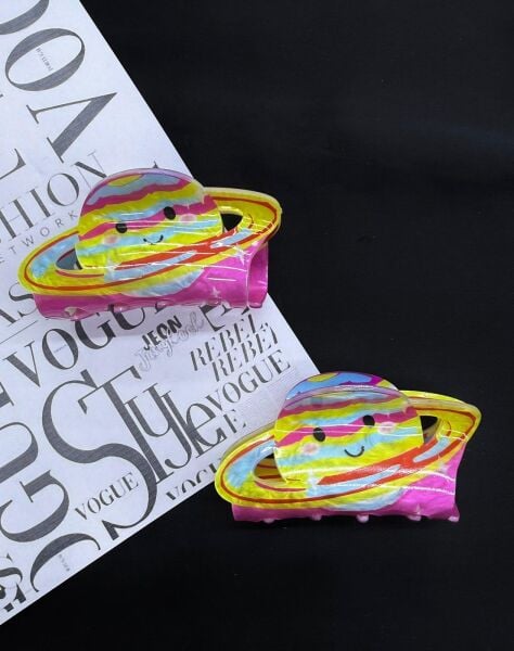 Satürn Desenli Kemik Mandal Toka 12 Adet