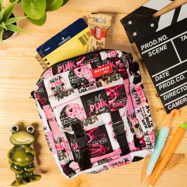 Black Pink  Muyoso Bag Cıtcıtlı Dik