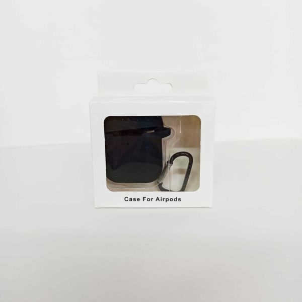 Siyah Airpods Silikon Kılıf Telefon Aksesuarı