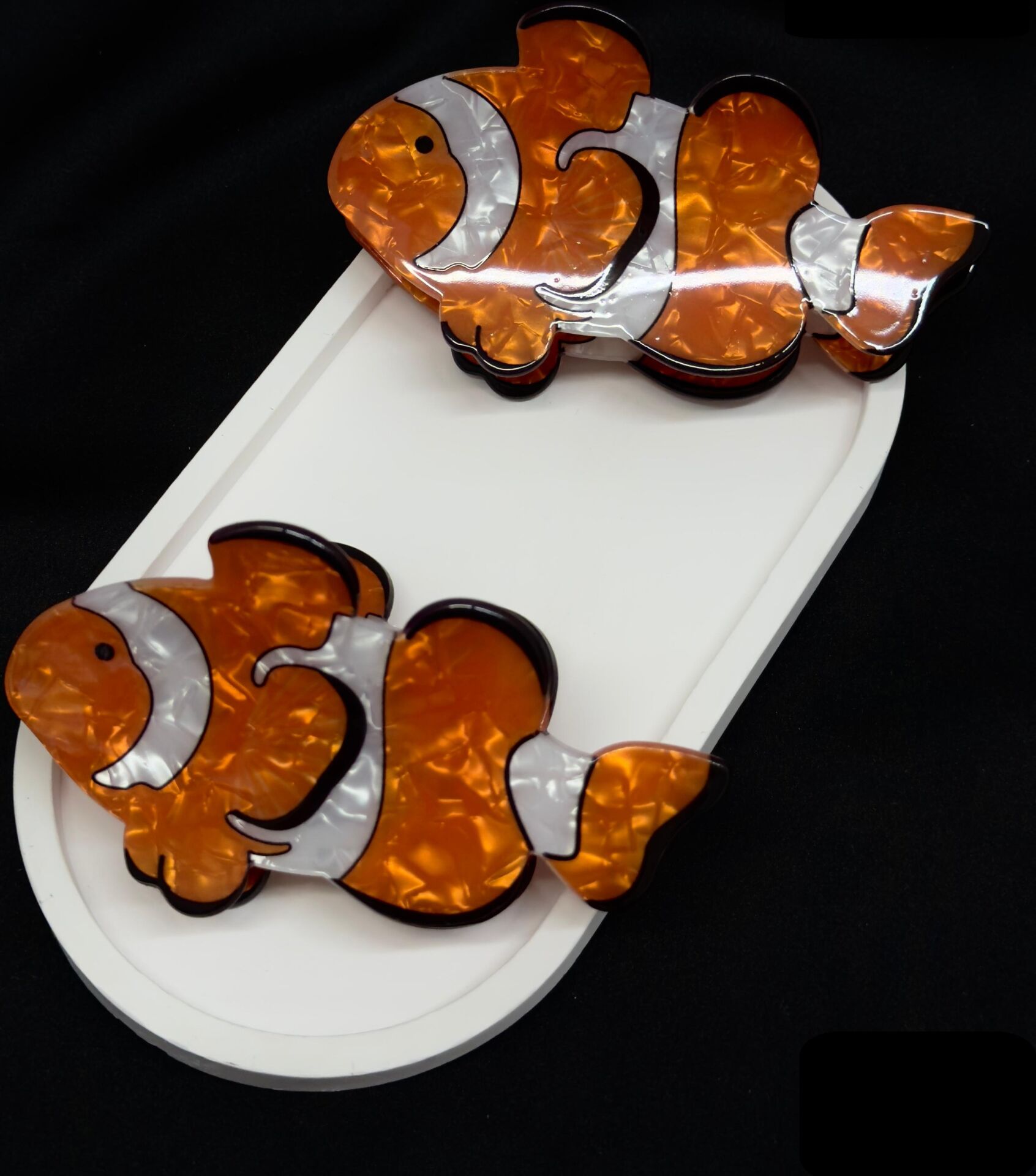 Kayıp Balık Nemo  Desenli Kemik  Mandal Toka 12 Adet