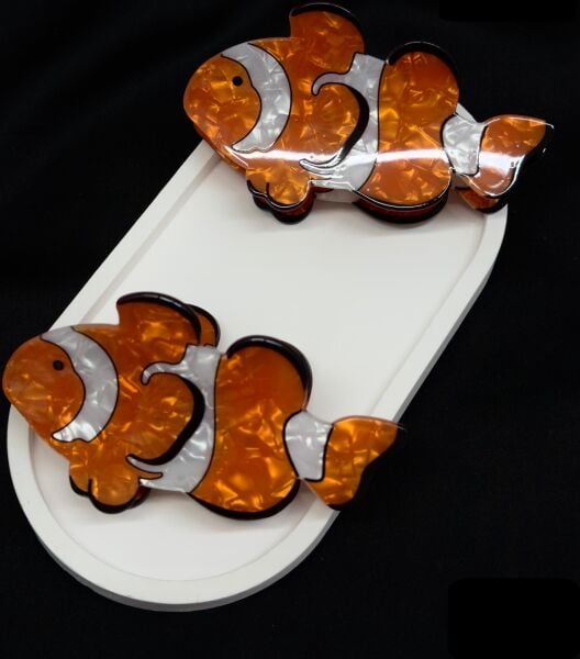 Kayıp Balık Nemo  Desenli Kemik  Mandal Toka 12 Adet