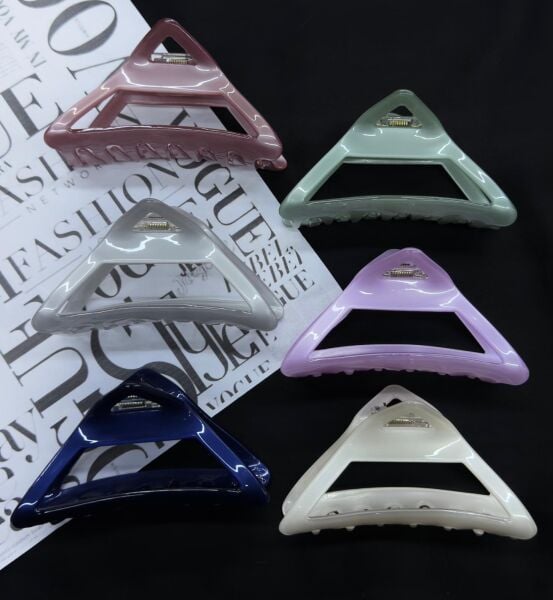 Üçgen Desen Şık Kemik  Mandal Toka 12 Adet