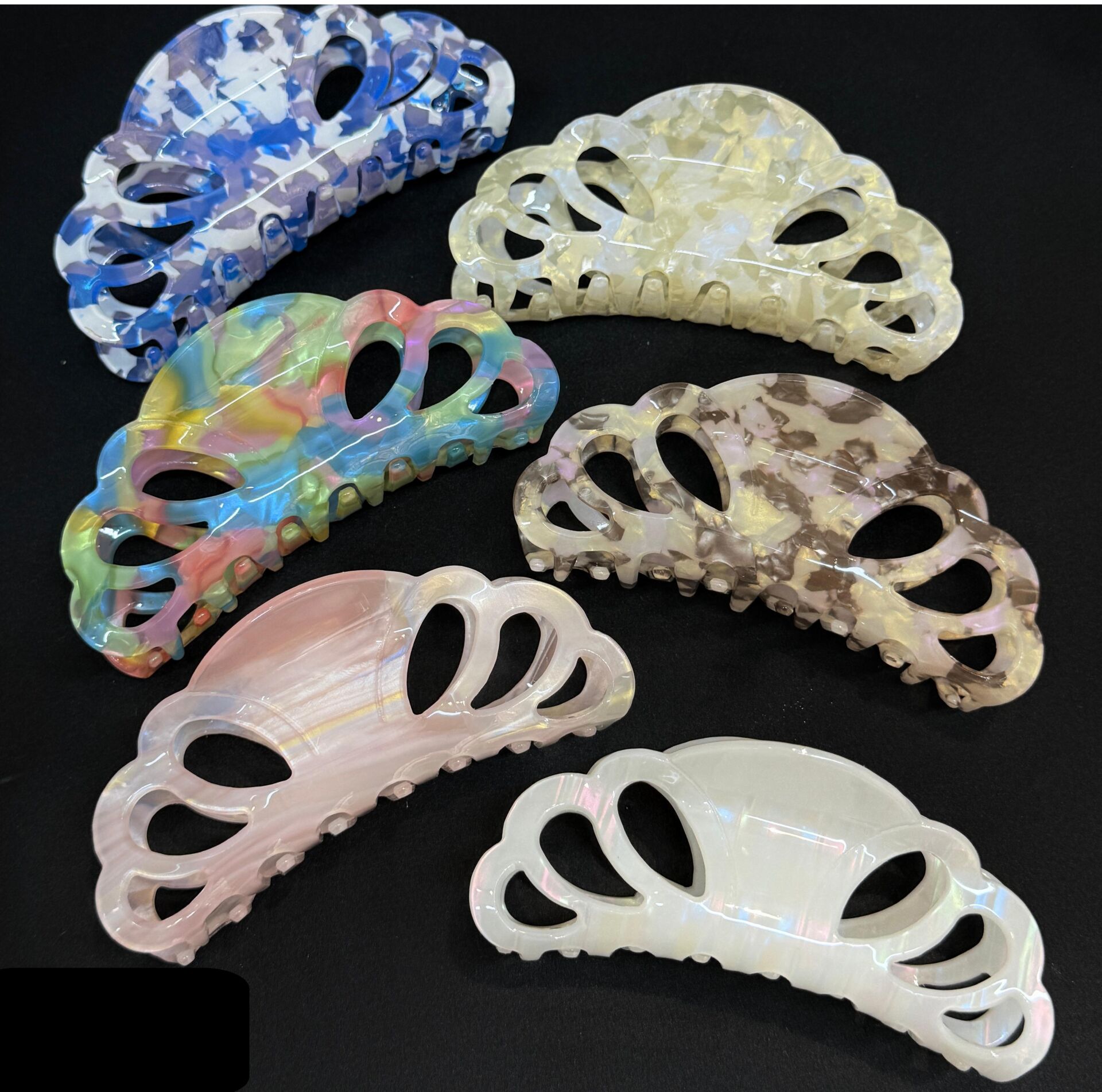 Büyük Boy Sedef Model Kemik  Mandal Toka 12 Adet