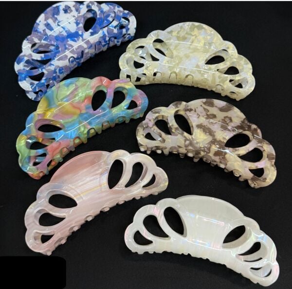 Büyük Boy Sedef Model Kemik  Mandal Toka 12 Adet