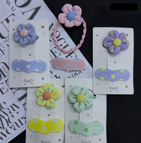 2'li Çıtçıt ve Lastikli Çocuk Toka 12 Adet