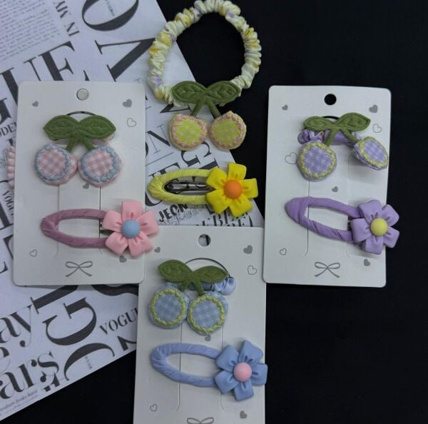 2'li Çıtçıt ve Lastikli Çocuk Toka 12 Adet