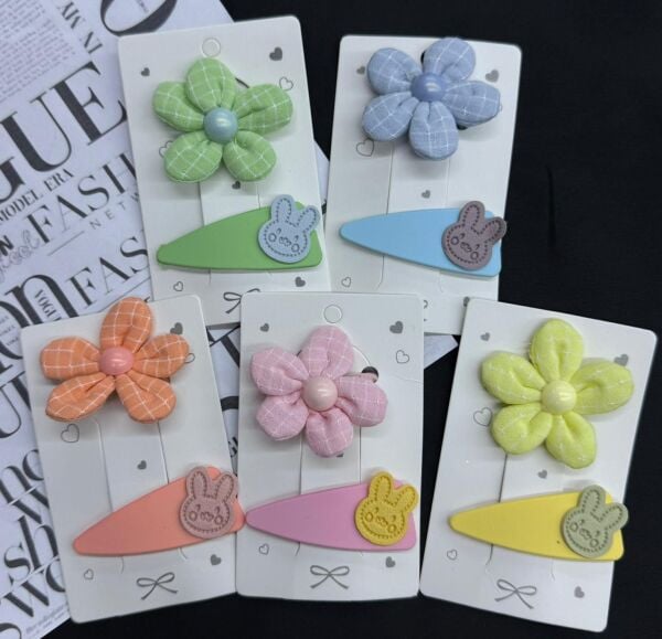 2'li Lastik ve Çıtçıtlı Çocuk Toka 12 Adet