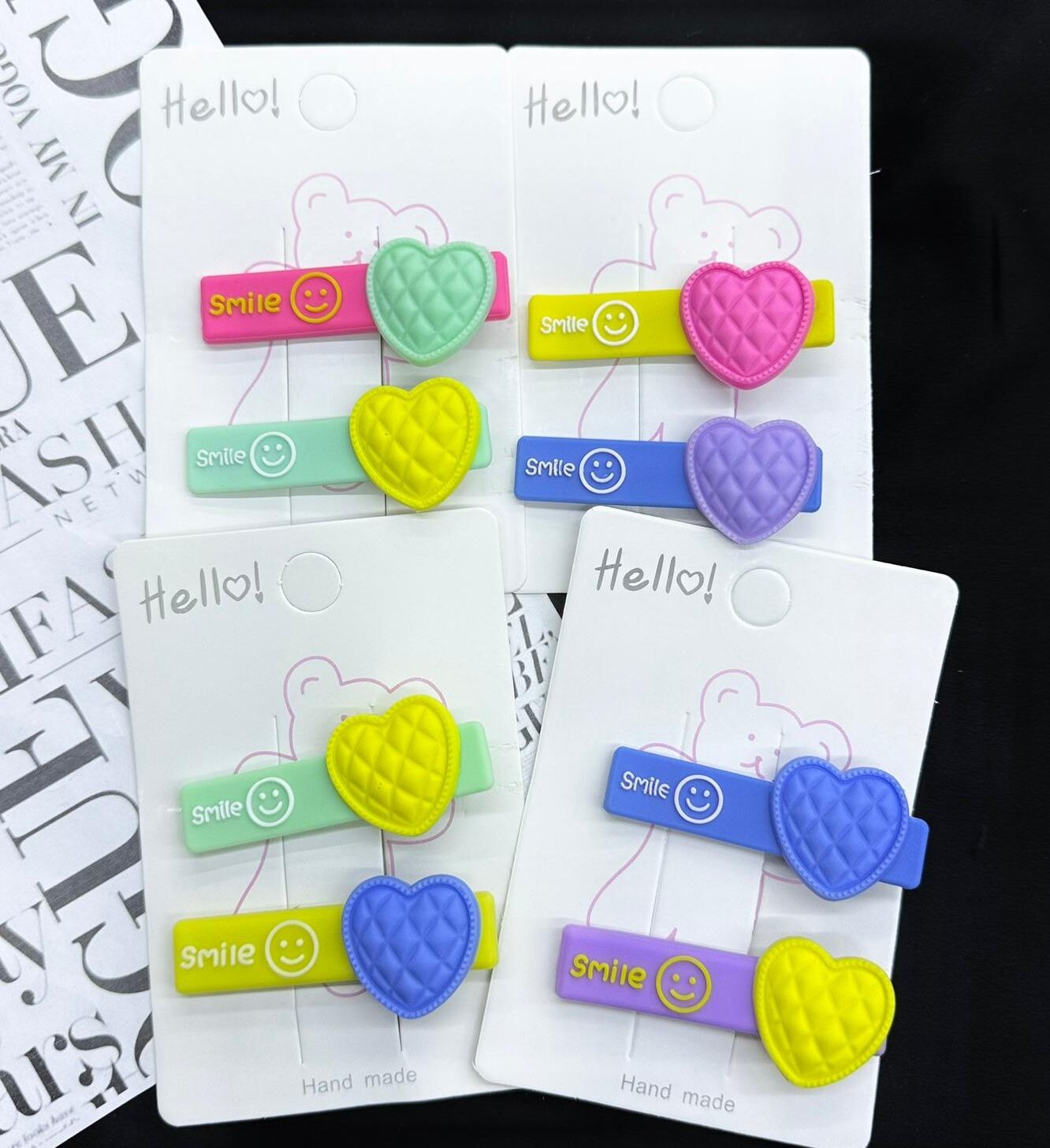 2'li Kalpli Klips Çocuk Tokası 12 Adet