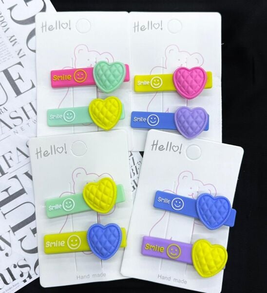 2'li Kalpli Klips Çocuk Tokası 12 Adet