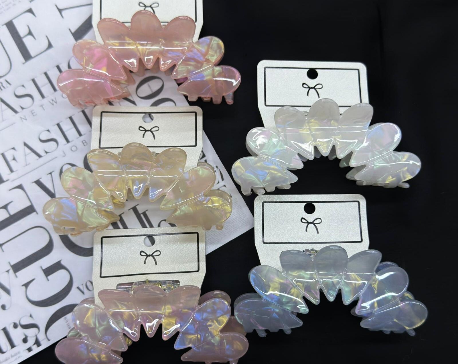 Şekilli Şık Kemik Mandal Toka 12 Adet