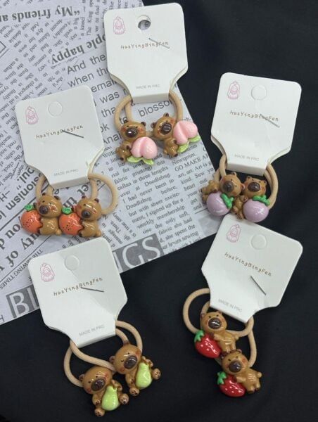 2'li Sevimli Karakterli Lastik Toka 10 Adet