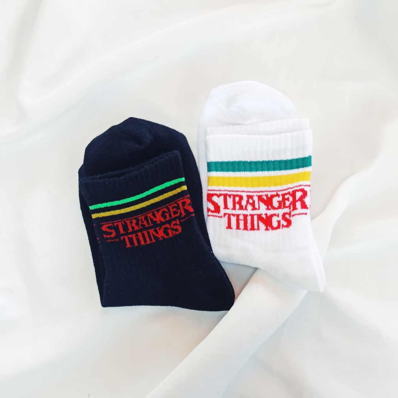 Stranger Things Tenis Çorap Beyaz