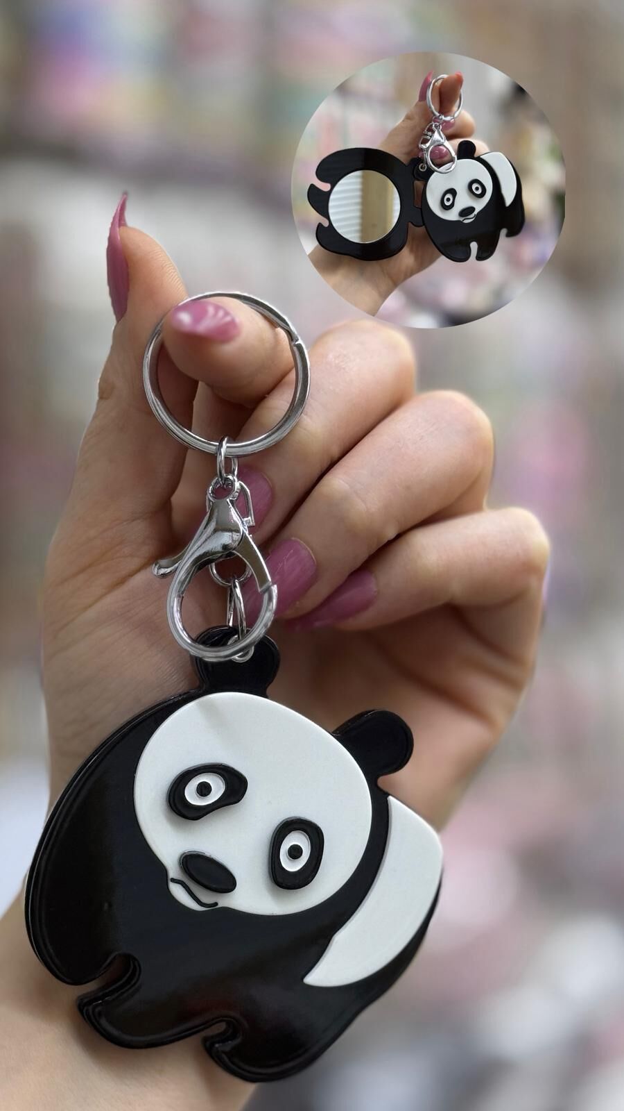 Sevimli Panda Şekilli Kemik Ayna