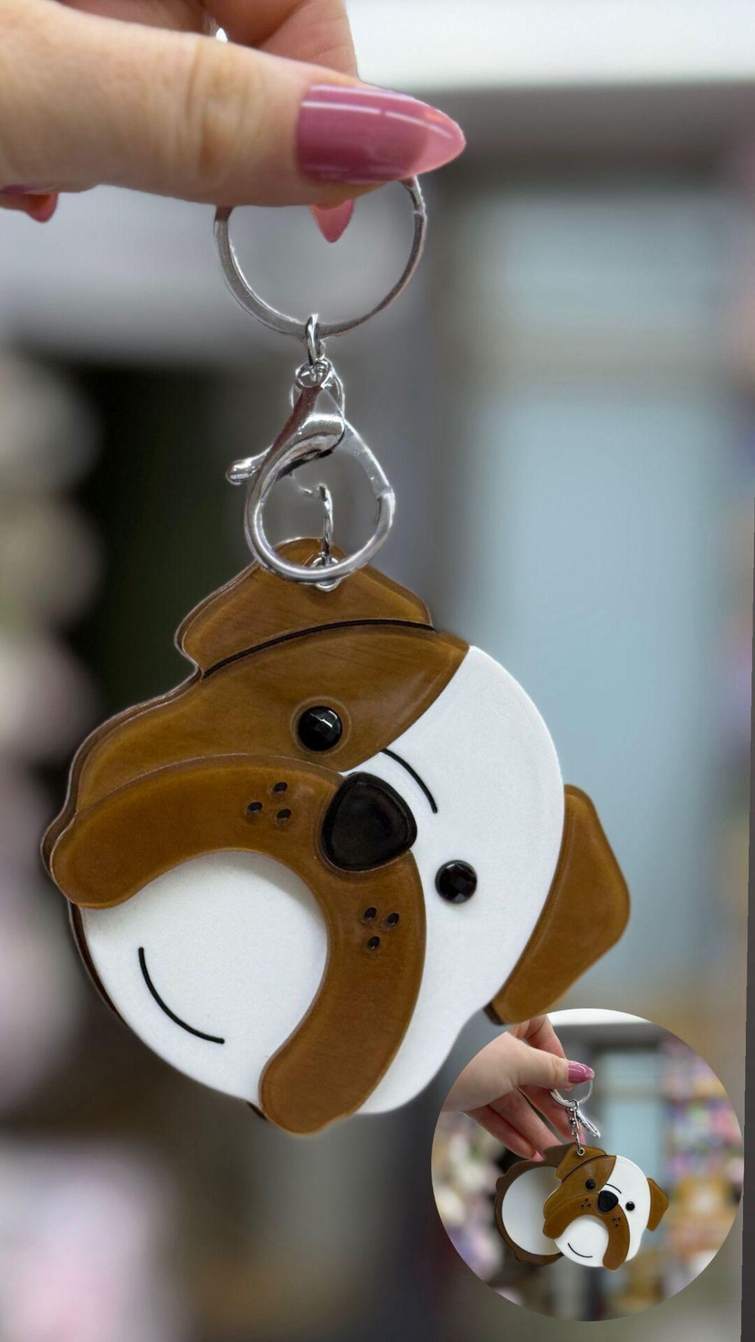 Sevimli Köpek Şekilli Kemik Ayna