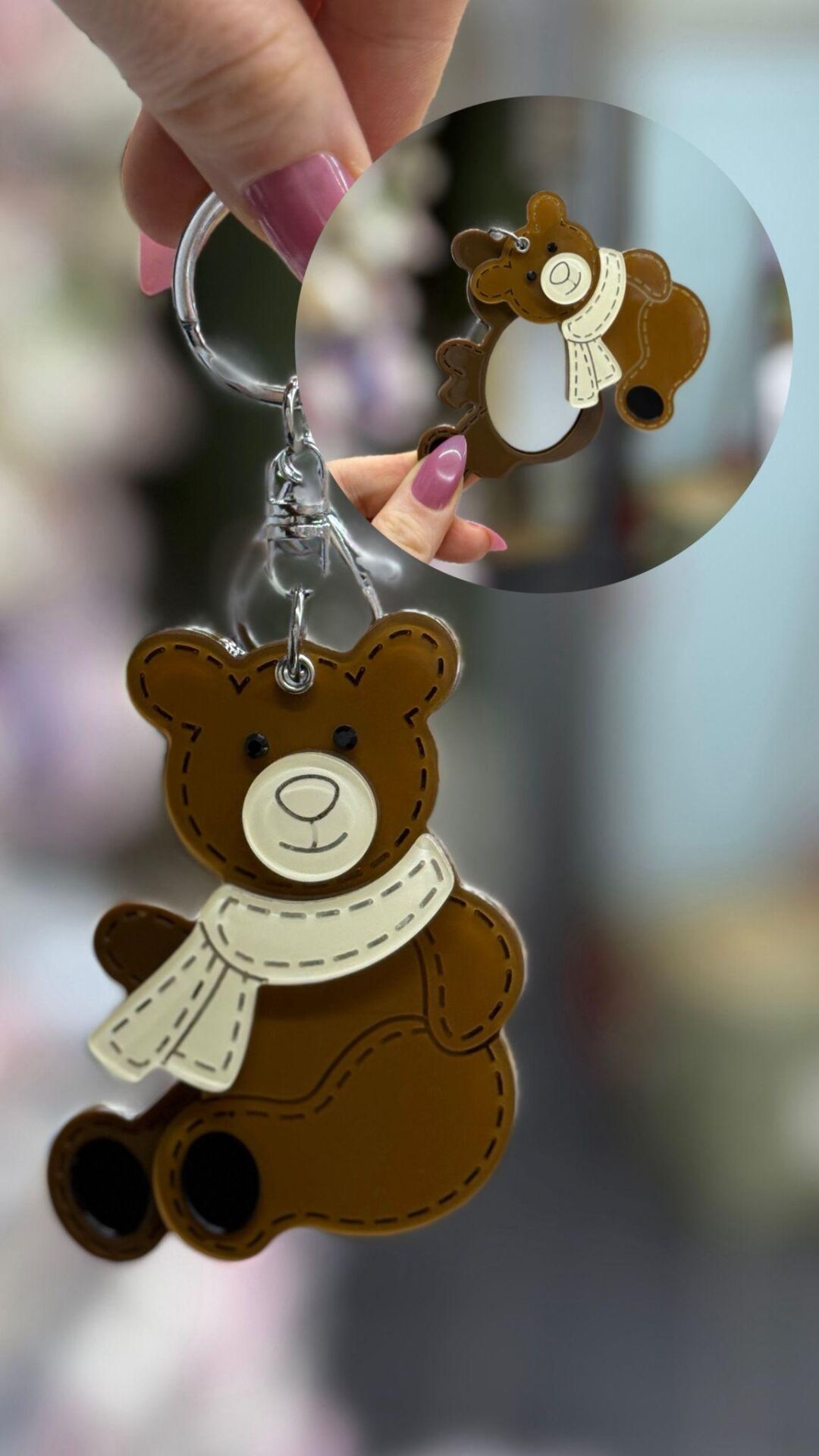 Sevimli Ayı Şekilli Kemik Ayna