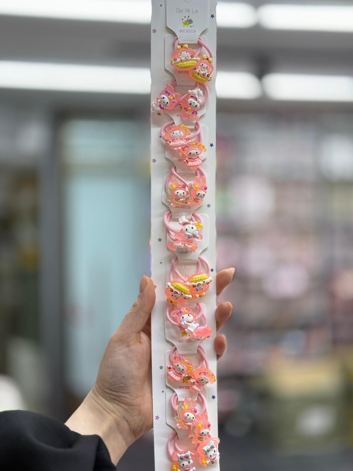 2'li Sevimli Karakterli Lastik Toka 10 Adet