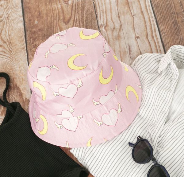 Pembe Balıkçı Şapka Bucket