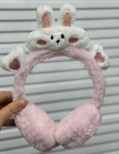 Sevimli Tavşan Peluş Kulaklık