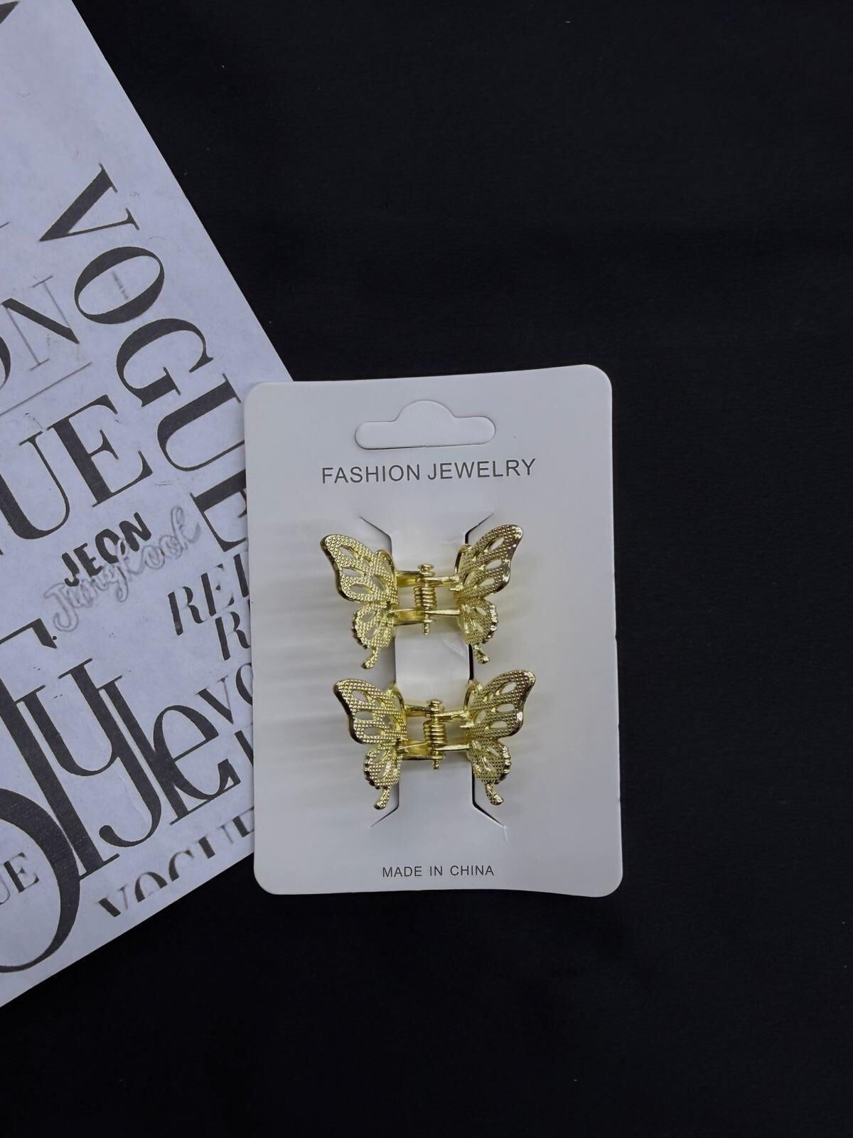 2'li Kelebek Mandal  Saç Tokası