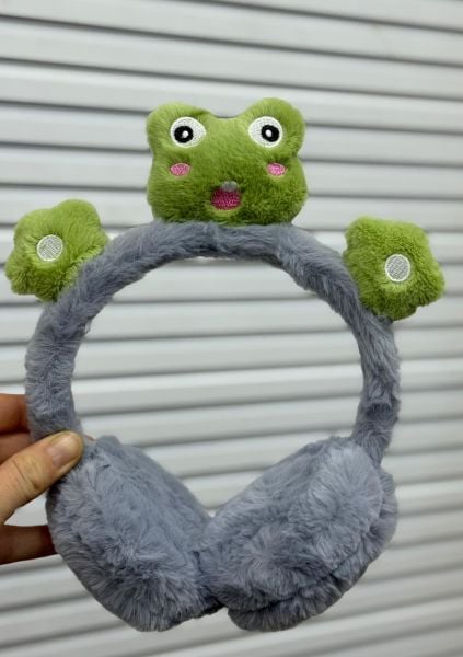 Sevimli Kurbağa Peluş Kulaklık