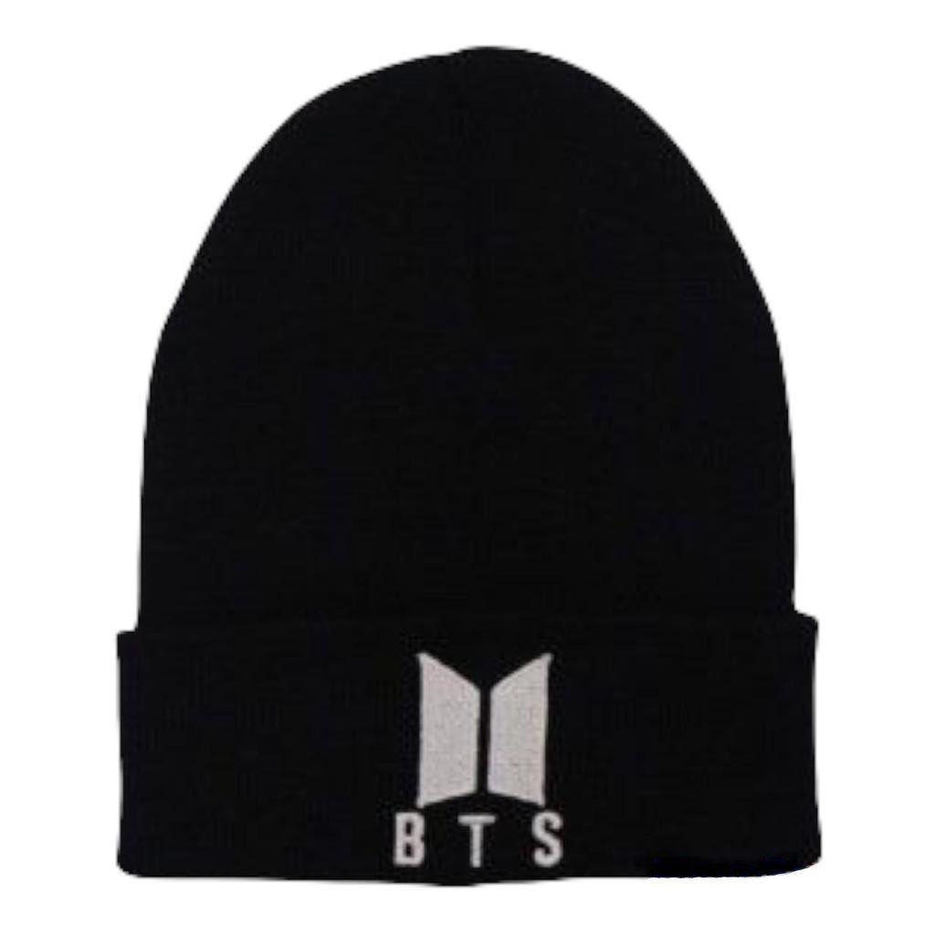 Bts Nakışlı Siyah Bere