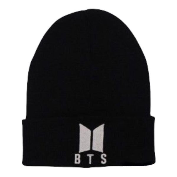 Bts Nakışlı Siyah Bere