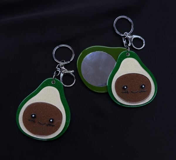 Sevimli Avokado Şekilli Kemik Ayna (12 Adet)