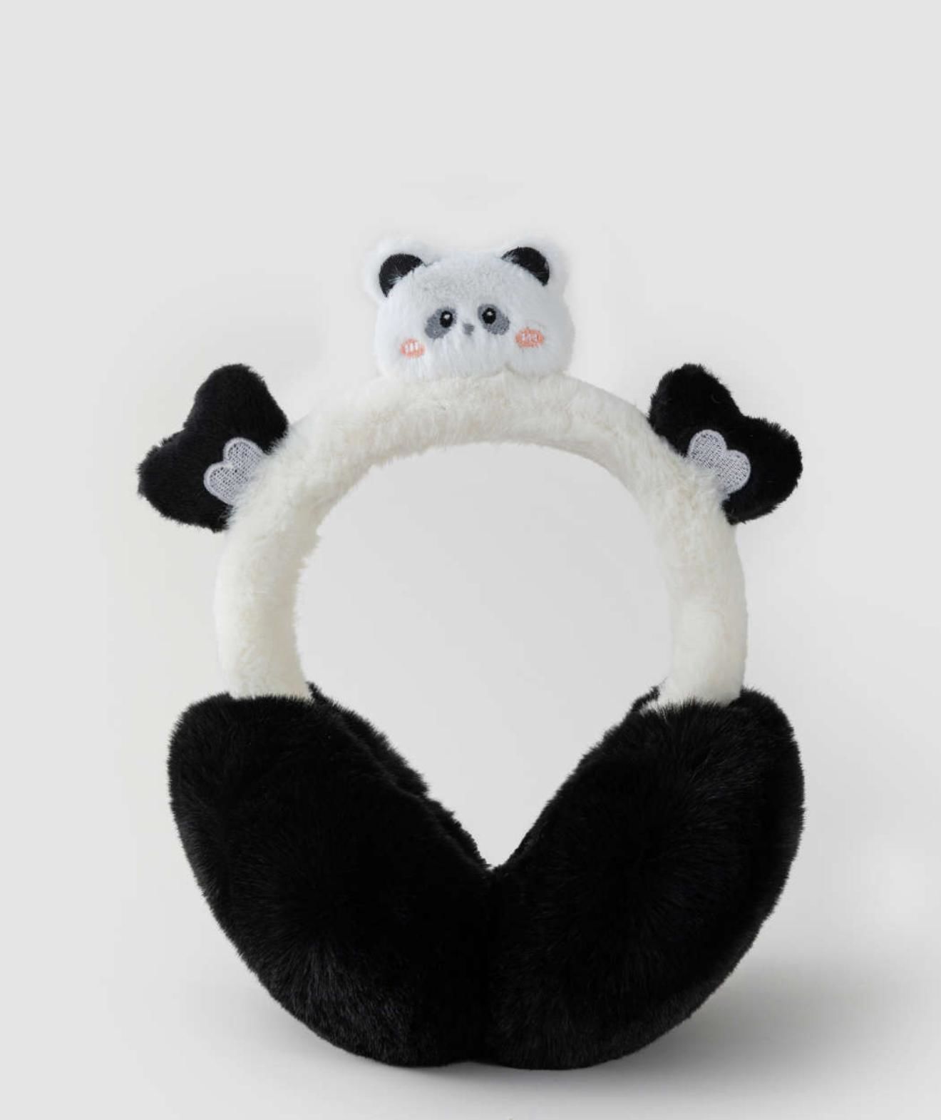 Sevimli Panda Peluş Kulaklık